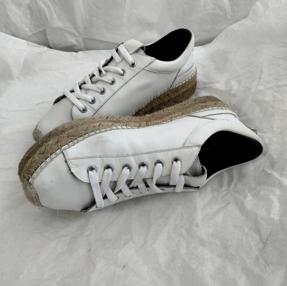 McQ Alexander McQueen Sade Runner Nappa Leather Espadrille White Size 41 size 11 - Picture 5 of 14